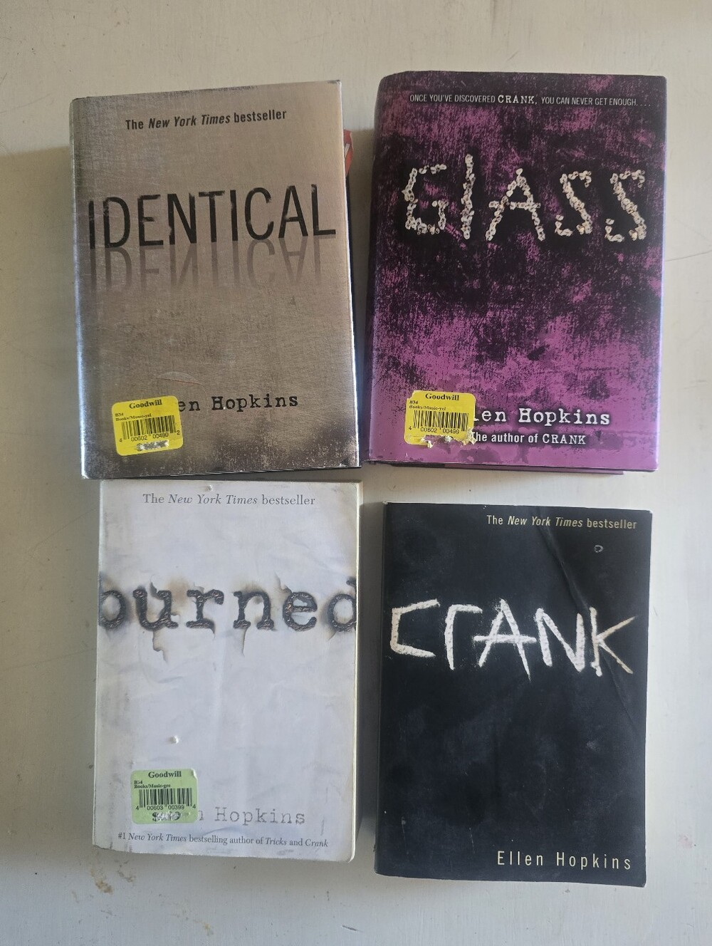 (4) Ellen Hopkins Books